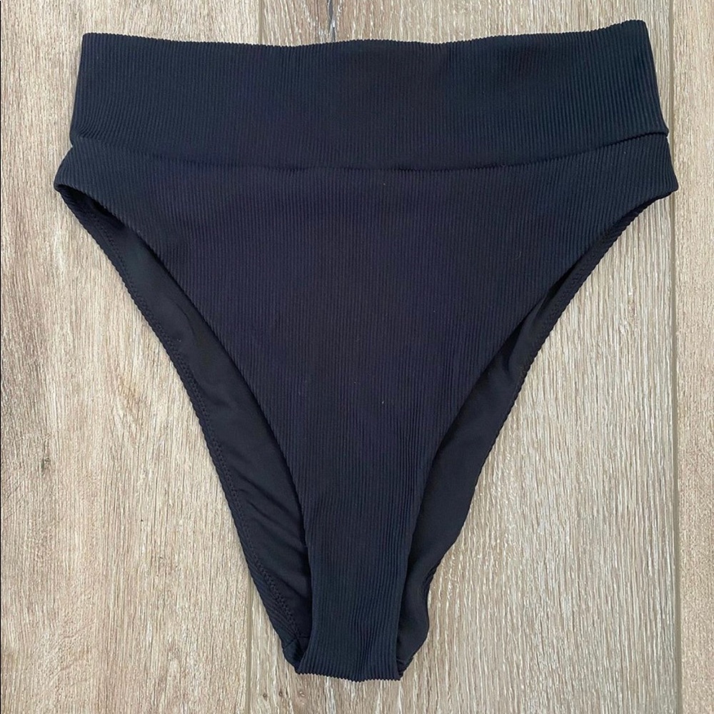 Aerie Ribbed High Waisted Swim Bottoms